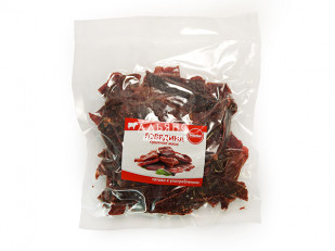 Морской коктейль (500гр): Говядина вяленая (строганина)