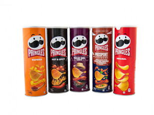 Картофель «Бруто» со вкусом бекона 70 гр.: Чипсы Принглс