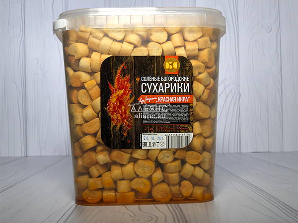 Сухарики с красной икрой в Воскресенске