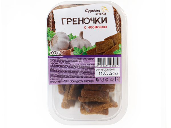 Сурские гренки с Чесноком (100 гр) в Воскресенске