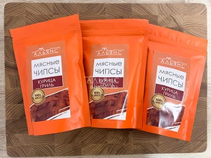 Сурские гренки Крылышки баффало (100 гр): Мясо (АЛЬЯНС) вяленое курица 