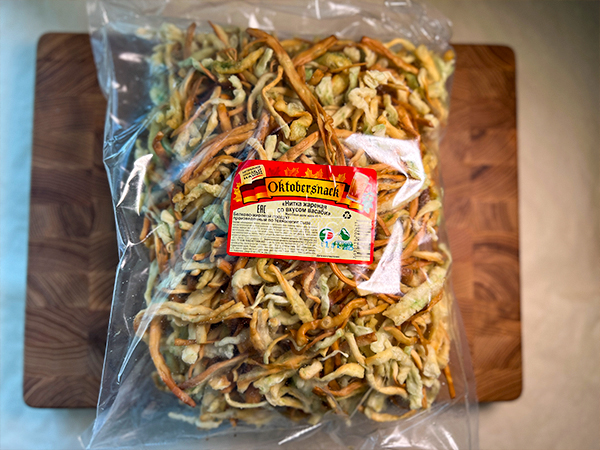 Нитка ЖАРЕНАЯ "Васаби" Oktobersnack 1 кг (сырный продукт) в Воскресенске